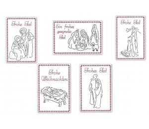 Stickserie - ITH Postkarten Krippenspiel